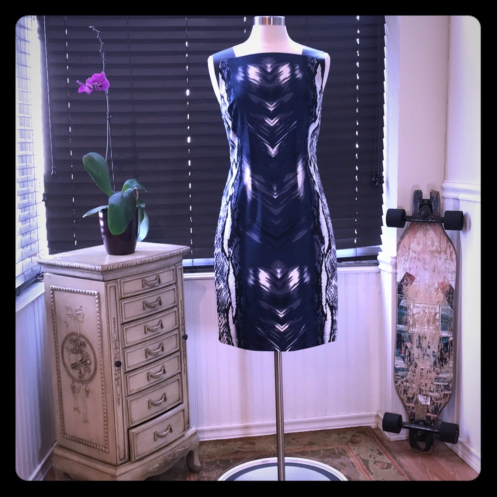 Snake print dress